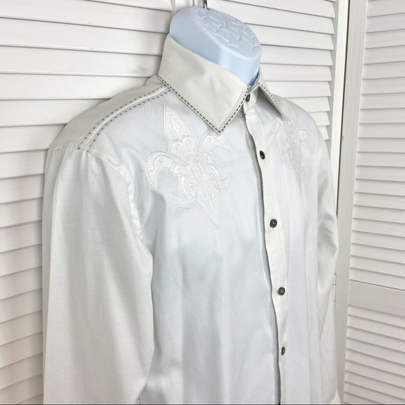 Roar Other - Roar Mens Embroidered Shirt Size Small